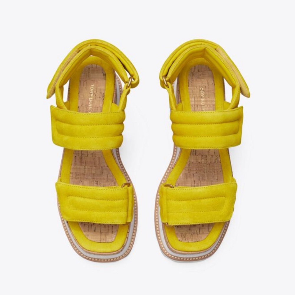 Tory Burch -Platform Yellow Sandal - Picture 7 of 8